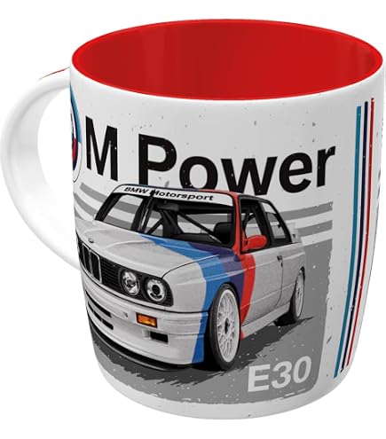 Coffret Cadeau BMW M Motorsport - 2 Tasses Café En Céramique Et Porcelaine Pour Fans BMW