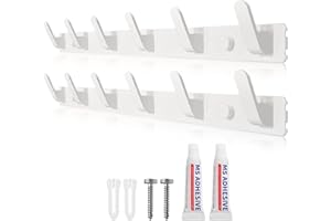 Sevenpers Coat Hangers Wall Mounted, Wall Coat Racks (2 Pack), Heavy Duty Coat Hooks, Wall Hanger with 6 Hooks, Clothes Hooks and Wall Hooks for Hanging Coats, Towels, Bags