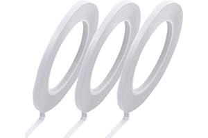 YISUMEI Double Sided Tape -Width: 1/4 Inch (6 mm) - Length: 83 Yards (75 m) Adhesive Sticky Craft Tape