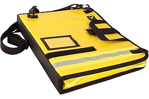 ‎TEE-UU tee-uu BIG Einsatz-Organizer Plane | für Unterlagen bis DIN A4 | integriertes Tragesystem (gelb)