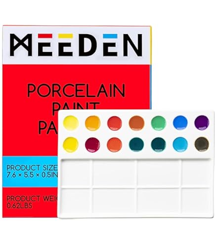 Palette D'aquarelle En Céramique De Haute Qualité, Rectangulaire, Multi