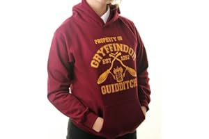 SHARP THREADS Sudadera con capucha, inspirada en Gryffindor Quidditch de Harry Potter, tallas para adulto