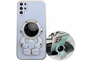 GENERIC TTVV Carino Stella Astronauta Cavalletto Custodia per Samsung Galaxy A14 5G,Elettrolitico Cover Morbida Sottile Silicone Protettiva Case con Astronauta Stand Supporto