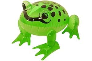 4 x HENBRANDT Inflatable Green Frog 39cm - Great scene setter