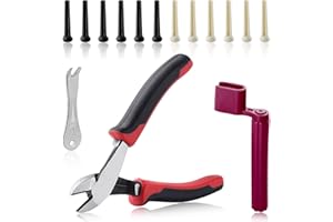 SPEEDWOX 15Pcs coupe à cordes de guitare coupeurs de fil Mini pinces diagonales enrouleur à cordes de guitare extracteur de goupille de guitare épingles de pont de guitare chevilles outils à main