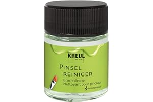 KREUL 86170 - Limpiador de pinceles, 50 ml, limpiador de pinceles biológico a base de celulosa, con poco olor, sin disolventes, biodegradable, limpia suavemente pinceles y herramientas de pintura