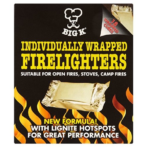 Preisvergleich Produktbild Big K einzeln verpackt Kaminanzünder 18 pro Packung