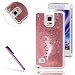 Produktbild Samsung Galaxy S5 Hülle Glitzer,Samsung Galaxy S5 Hülle Transparent Hardcase,Galaxy S5 Hülle Blumen,Galaxy S5 Hülle Cute,EMAXELERS Bling Glitzer Sparkles Strass Crystal Clear Case für Samsung Galaxy S5 / S5 Neo,Galaxy S5 Hülle Dynamisch Treibsand Flüssige Fließend Glitter Glitzer Glanz Sparkle Klar Hart Plastik Tasche Kristall Handytasche Rückseite Hülle Schale Etui Für Samsung Galaxy S5 / S5 Neo,Pink Liquid-Star
