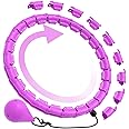 TOMVAES 32 Knots Hula Hoop, Stomach Exercise with Weighted Spinning Ball, Waist Exercise Ring for Adults Weight Loss, Home Workout Equipment Suitable for Women and Beginners