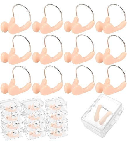 Hawpasy 16 PCS Clip per Naso Clip per Naso da Nuoto E Sangue dal Naso, Tappanasoper in Schiuma Morbida, Naso Clip per Piscina, Sport, Tappi Tappa Naso Nuoto Clip per Adulti E