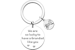 JETTOP Grandad Fathers Day Gift -Grandad Gifts from Grandchildren Grandad Birthday Christmas Gifts We Are So Lucky to Have A Grandad Like You