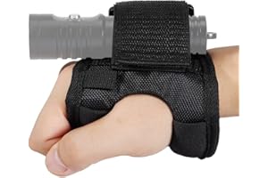 APLOS Dive Flashlight Glove Hands-Free Flashlight Holder Universal Adjustable Wrist Strap Scuba Dive Lights Accessories (Not Included Flashlight)