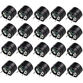 Aihasd 20PCS Passive Buzzer AC 12MM * 8.5MM 12085 16R Widerstand 3V 5V 12V