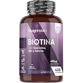 Biotin with Keratin, Zinc and Selenium - 400 Vegan Tablets | For +1 Year Supply - Vitamin B7 Complex for Women and Men, Non-G
