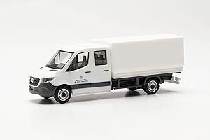 Herpa Voiture Militaire Mercedes-Benz Sprinter 18 "Bundeswehr Fuhrpark Service-fidèle à l'échelle 1:87, modèle pour Le Diorama, modélisme, Objet de Collection, décoration, en Plastique, 700788, White
