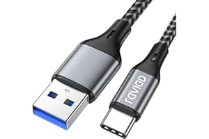 RAVIAD USB C Kabel 1M, USB C Ladekabel, USB 3.0 & QC 3.0 Schnellladekabel USB C Ladekabel, Datenkabel USB-C Kompatibel für iPhone 17 16 15 Pro Max, Samsung Galaxy S24 S23 S22 S21 Note 10, Huawei P60