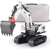 HUINA 1594 1/14 Profesyonel 22 Kanal RC Model 4 Farklı Metal Kep&ccedil;eli Ekskavat&ouml;r Kep&ccedil;e Kazıcı Uzaktan Kumandalı İş Makinesi -2