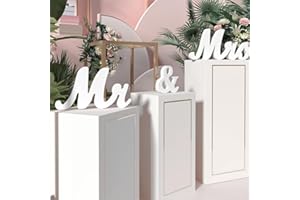 GVEYIQK Mr & Mrs Mariage Tableau de Lettres en Bois, Mr & Mrs Signe, Mr & Mrs Décoration de Table pour Mariage, Mr et Mrs Table Maison Cadeau Mariage, pour Mariage, Cadeau, Décoration de la Maison