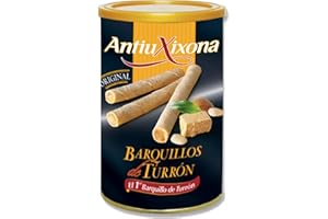 ANTIU XIXONA AntiuXixona Barquillos Rellenos de Turrón, 200g