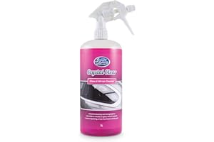 Greased Lightning Crystal Clear Glass and Mirror Cleaner - Fast, Powerful, and Smear-free Cleaning for Car Windscreen, Windows, and Mirrors 1 Litre