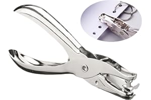 JASMINUM Lochzange Papier Metall,Lochstanzer Papier Handgehaltener,Lochzange Präzision,Einzellochstanze mit Lochdurchmesser 3 mm,Kreisstanzer Klein für DIY Handwerk Tags Foto Kleidung Ticket Scrapbooking