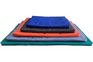 PnH Waterproof Dog Mat/Pad For Crates Cages Cars Kennels etc, Colour & Size Options (Small - 75cm x 50cm, Silver Grey)