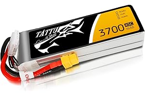Tattu 4S LiPo akumulator 3700 mAh 14,8 V 45C 4S Lipo Battery z wtyczką XT60 do FPV Racing Quad Copter Drone samolot Blackout Mini Spider Hex 330 360