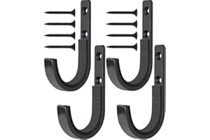GOHIKING Heavy Duty Wall Mount Gun Racks Gun Hooks Shotgun Hook Rifle Hanger, Felt Lined, Screws Included