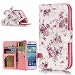 Produktbild Roreikes Samsung Galaxy S3 / S3 Neo Hülle, Galaxy S3 / S3 Neo Case, Hülle Muster Blume Strap Wallet Cover Tasche Bunte Retro PU Leder Flip Case Handytasche Muster Schutz Hüllen im Bookstyle Handyhülle Ledertasche mit Stand mit Neun Funktion Kartenfächer Magnetverschluss Magnet Etui Schale Schutzhüllen für Samsung Galaxy S3 / S3 Neo