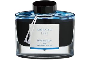 ‎PILOT Pilot Iroshizuku Fountain Pen Ink - 50 ml Bottle - Ama-iro Sky Color (Sky Blue) (japan import)