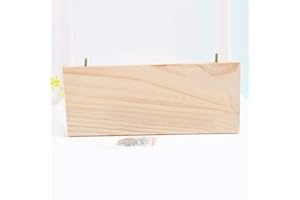 Jeanoko Tremplin en Bois écureuil Hamster 13 * 28 cm Petit rongeur Plateforme de Jeu Debout Perroquet écureuil tremplin Plate-Forme d'escalade