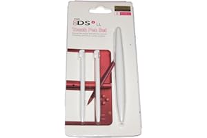 TECHGEAR Lot de stylets de rechange compatibles avec Nintendo Dsi XL Blanc stylet, 2 stylets à fente et 1 grand stylet
