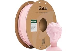 eSUN Modernizacji Filament do drukarki 3D Matowy PLA, Matowy Filament PLA 1.75mm, Dokładność wymiarowa +/- 0.02mm, Szpula 1KG (2.2 LBS) Filament do drukarek 3D,Matowy Brzoskwiniowy Róż