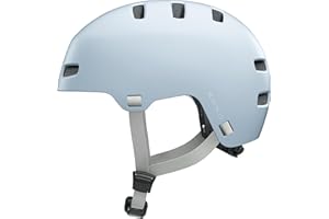 ABUS XOXO Bike Helmet - City Helmet in Skater Look - Helmet for Skateboard, Bike, Scooter - with Optimised Chin Pad - for Teenagers and Adults - Size S, Green