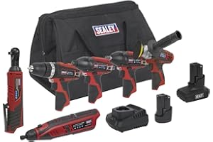 Sealey 6 x 12V SV12 Series Cordless Power Tool Combo Kit CP1200COMBO2