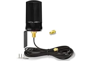 Bingfu Antenna 4G LTE Esterna 7 dBi SMA Maschio Supporto a Parete Imperméable per Iliad TIM WindTre Vodafone 4G LTE Router Gateway Modem Fotocamera da Caccia Fotocamera Trappola per Animali