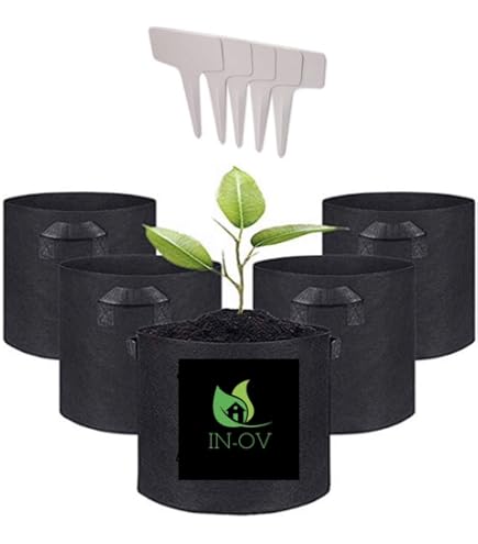 Enbagold Sac de Plantation Rectangulaire 4 Pièces 55L, Sac Plantation Pomme de Terre, Sacs à