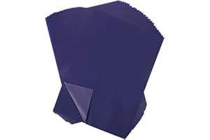 Gitua 100 Blatt Kohlepapier, A4 Blau Pauspapier DIY Handwerk Transferpapier für Holz Papier Segeltuch Glas Keramik und Andere Oberflächen