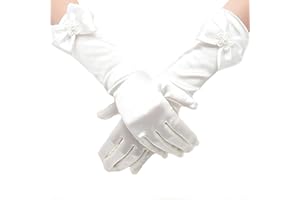 AWOCAN Gants formels pour filles avec nœuds de princesse