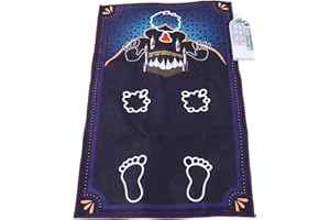 Jiawu Muslim Prayer Mat, Electronic Interactive Prayer Mat, Touch Sensitive Islamic Prayer Mat, Talking Muslim Teaching Rug for Children (A)
