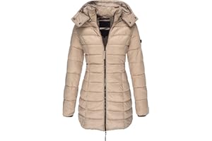 Earnmore Nuova Giacca Invernale Imbottita in Cotone da Donna, Giacca Imbottita Slim Aderente di Media Lunghezza da Donna, Giacca Imbottita in Caldo Piumino