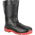 ELECANT 12-inch Safety Boot Made with PVC | Work Gumboot Best for Agriculture, Construction, and Industrial Work