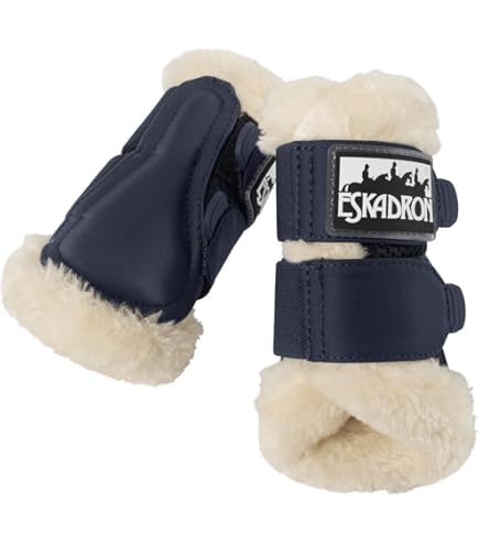 HKM Comfort Gamaschen & Hufglocken Shetty - Schwarz Lederoptik