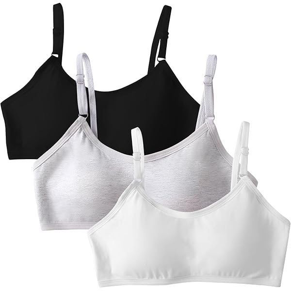 Sutiã Esportivo Fruit Of The Loom Meninas - Alças Espaguete Multicolor Tamanho 30