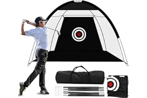 AXKAL Filet De Golf Entrainement Filets De Frappe De Golf pour Aider à améliorer Les compétences de Conduite/de Frappe/de Frappe de Golf à l'intérieur/à l'extérieur/dans Le Jardin