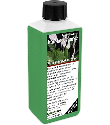 GREEN24 Anthurium Dnger - Spezialdnger fr ppige Flamingoblumen,  Anthurien, Herzblatt mit spektakulren Blten - NPK Flssigdnger 250ml  Konzentrat : Amazon.de: Garten