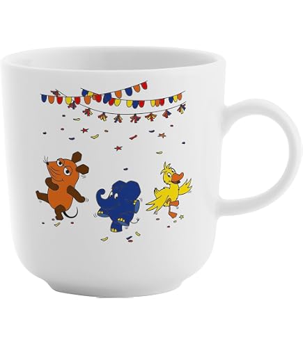 Trötsch Die Maus Lieblingstasse – Lerntasse Mit 1x1-Aufdruck, Aus Porzellan, Spülmaschinengeeignet, Geschenkidee Zum Schulanfang
