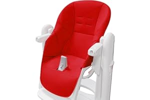 GÉNÉRIQUE Housse Chaise Haute Pour Peg Perego Tatamia Pour Bébé, Housse En Cuir PU Pour Chaise De Salle À Manger Pour Bébé, Coussin De Chaise De Salle À Manger, Coussin De Remplacement Facile À Installer