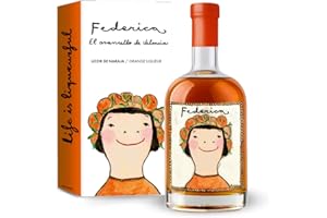 Los Licores Liqueurful Son Elaborados Artesanalmente Con Los Mejores Productos De España. Perfecto Para Regalo y Para Cocteles [50cl, Federica]