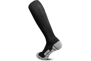 HYCLES 1/3 Pairs Kids Football Socks School Knee High Sport Socks for Boys Girs Mens Breathable Soccer Socks Children Adult Socks Running Training Daily Wear UK 2-11